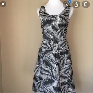 GAP Palm Print Midi Dress | S
